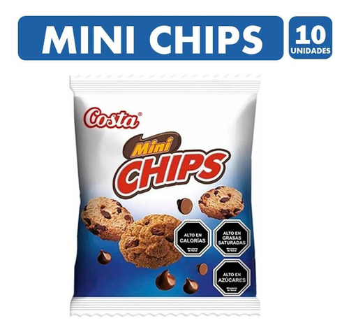 Galletas Mini Chips Costa Pack 10 Unidades