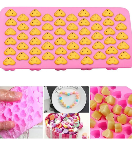 4 Moldes De Silicona Candy Y Bandejas Para Cubitos De Hielo