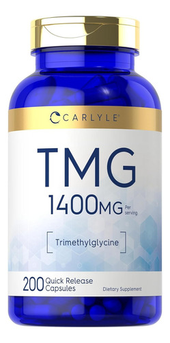 Tmg Trimetilglicina Premium 200 Unidades Eg T71 Sabor Sin Sabor