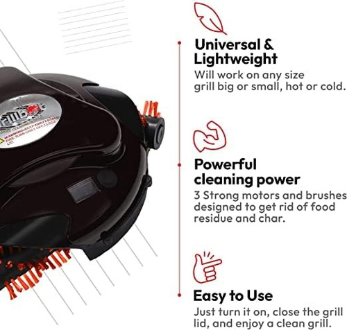Grillbot Robot Limpia Parrillas Con Limpiador De Parrilla...