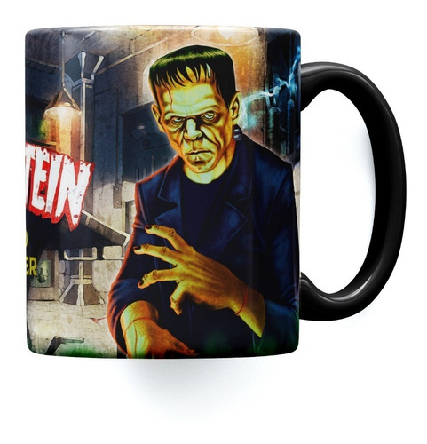 Taza Ceramica Importada Frankenstein Boris Karloff Universal