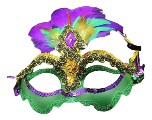Disfraz De Halloween De Máscara De De Plumas Para Mujeres