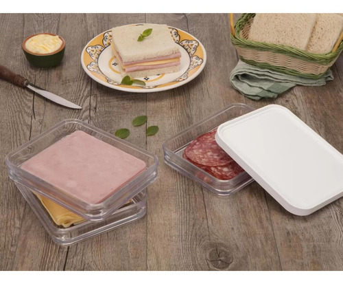 Pote De Plastico Duo 560ml Clear Con Tapa Coza