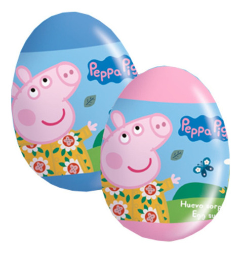 Huevos Sorpresas Peppa Pig Con Juguete 2d Y Stickers