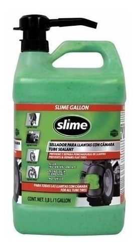 Sellador Para Llantas Con Camara Slime 1 Galon Moto 999