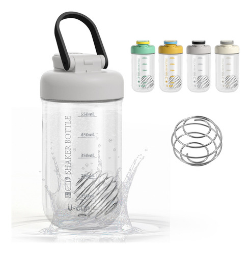 Vaso Shaker Awvuq 4288 Para Proteina En Caja 750ml Gris