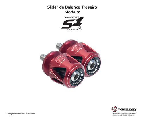  Slider Traseiro Balança S1 Procton Racing Cbr 1000rr