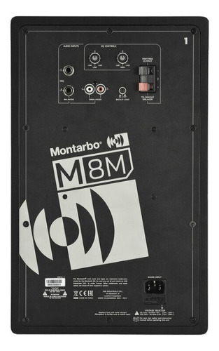 Par Monitor Activo Pasivo Montarbo M8m 8 Pulgadas Estudio Color Negro