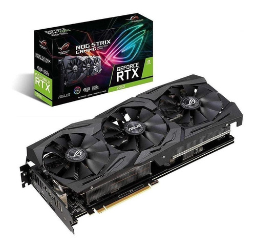 Tarjeta de video Nvidia Asus  ROG Strix GeForce RTX 20 Series RTX 2060 ROG-STRIX-RTX2060-6G-GAMING 6GB