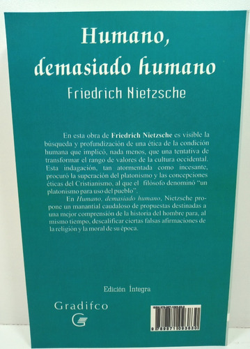 Friedrich Nietzsche - Humano Demasiado Humano - Libro