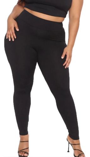 Calza Mujer Leggings Lycra Calce Perfecto Talle Especial