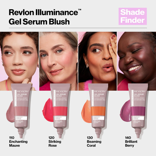 Sérum En Gel Blush Revlon Illuminance 120 Striking Rose, 11