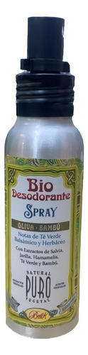 Botik Bio Desodorante Spray 75ml Vegan Sin Sales De Aluminio Fragancia Oliva Bambu