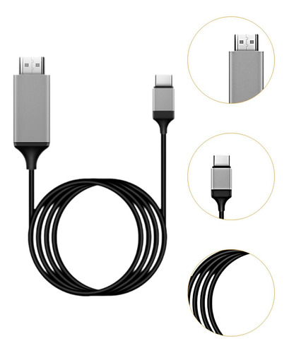Adaptador A Usb C Cable Usb C A Plug And Play Negro