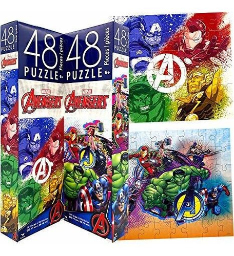 Rompecabeza - Kids Boys Marvel Superheroes Avengers Jigsaw P