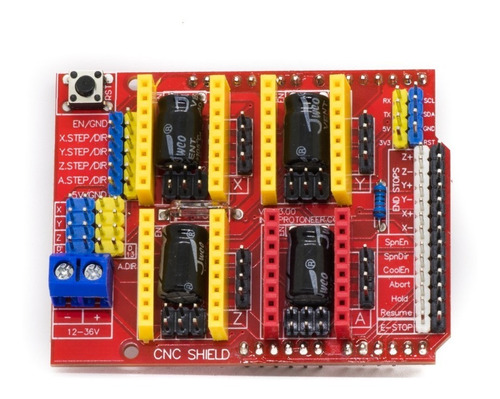 Arduino Cnc Shield Grbl Compatible Uno Hasta 4 Stepper