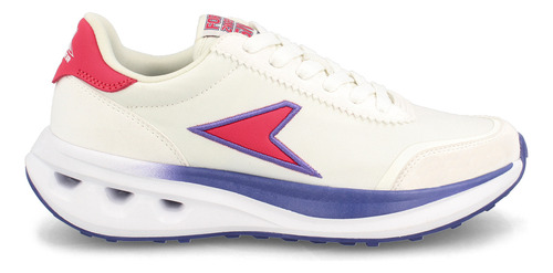 Zapatilla Mujer Power Force 25 Retoro Blanco-fucsia