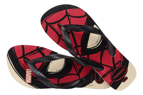 Ojotas Havaianas Niño Top Marvel Hombre Araña