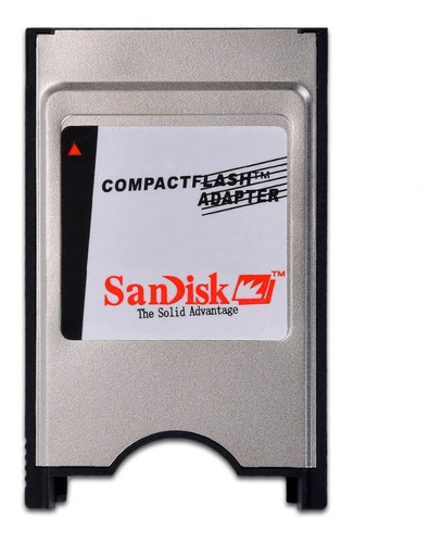 Lector y adaptador de tarjetas de memoria Compact Flash a pcmcia Sandisk