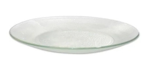 Plato Playo Rigolleau Acquamarine Vidrio Flint Transparente