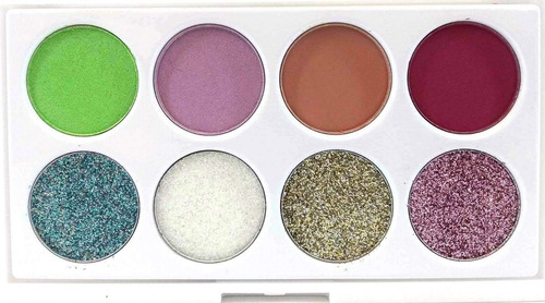 Imagen 2 de 10 de Paleta Sombras Compactas De Ojos + Glitter Cosmos De Pink 21