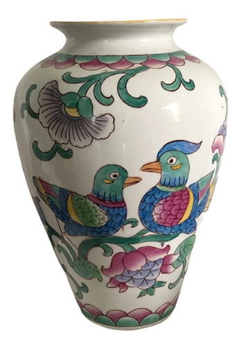 Antiguo Florero Porcelana China