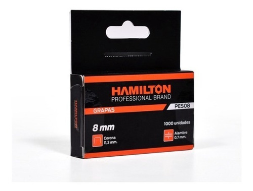 Grapas Grampas 8 Mm Para Hamilton Pes X 1000 Unidades Pes08