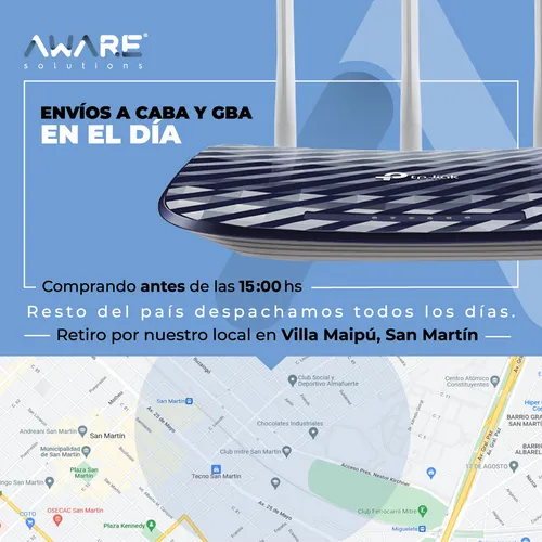 Router Inalámbrico Tp-link Archer-c20 Ac750 Doble Banda