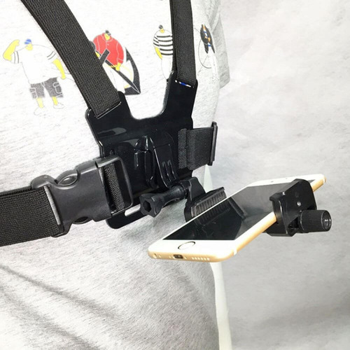 Suporte Peitoral Para Celular E Câmeras Gopro (2 Em 1)