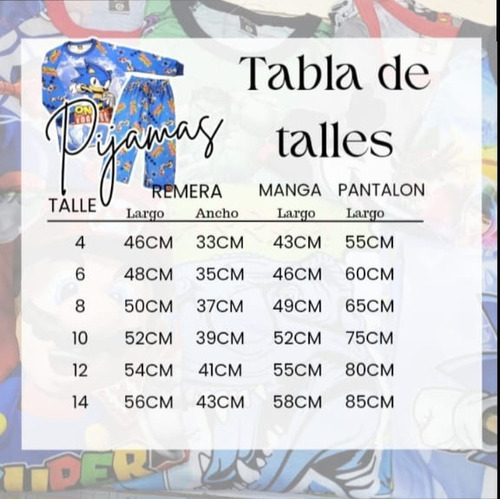 Pijamas Largos Para Niños Personajes Animados