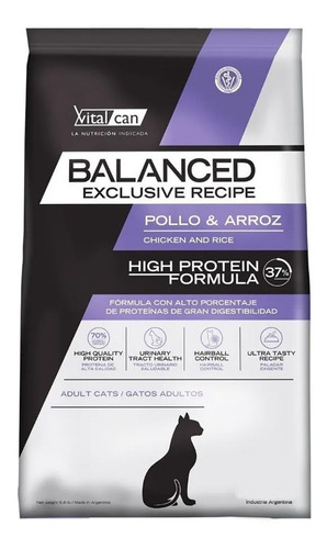 Alimento Vitalcat Balanced Gato Exclusive Recipe P&a 3kg