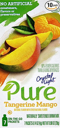 Crystal Light Puro Mandarina Mango On The Go Drink Mix, 7-bo