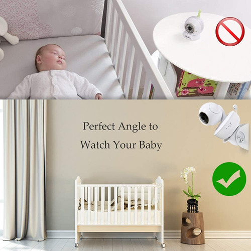 Soporte De Pared Para Monitor De Bebé, 2 Unidades, Con Ángul