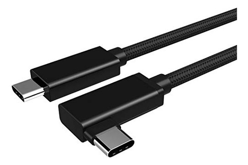 Video Usb C Cable Right Angle 6.6ft, 4k Uhd Con Soporte De A