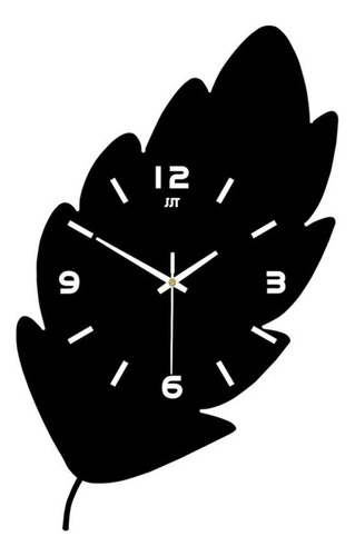Reloj De Pared Con Diseño Moderno En Forma De Hoja, Reloj De