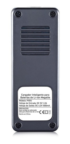 Imagen 2 de 7 de Cargador Intelig. 1 Slot 18650 Li-ion Litio Megalite P101u