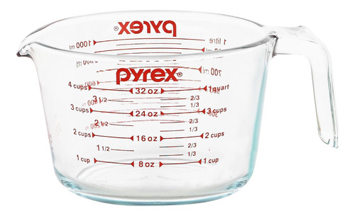 Pyrex - Taza Medidora De 4 Tazas O 1000 Ml