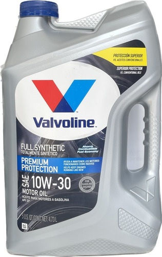 Aceite Sintetico Valvoline Fs Gasolina 10w30 - 5 Cuartos