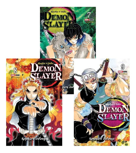 Demon Slayer Manga 7 8 Y 9 Panini Kimetsu No Yaiba Mercado Libre