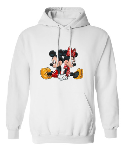 Sudadera Con Gorro Minnie Y Mickey Mouse Enamorados 