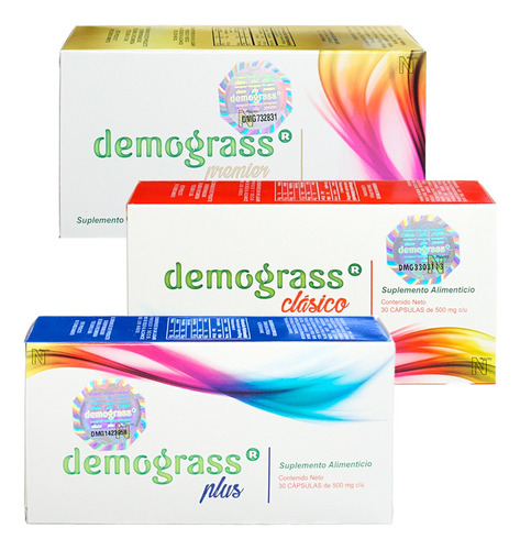 (2 Kit) Demograss (clasico Plus Premier) (6 Cajas) Original