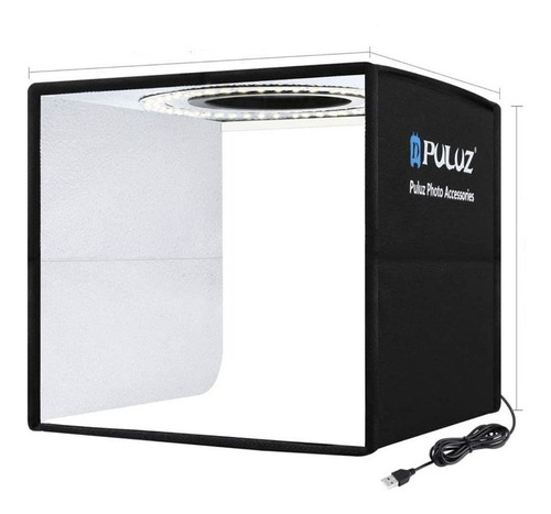 Imagen 3 de 8 de Mini Estudio Caja Luz Fotografía Usb Led 30x30 Estudio
