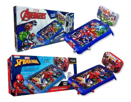 Juego Flipper Pinball Electronico Avengers Spider Man 