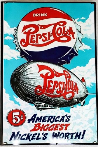 Poster Pepsi Corcholata Vintage Cuadro Cartel 46 X 31 Cm