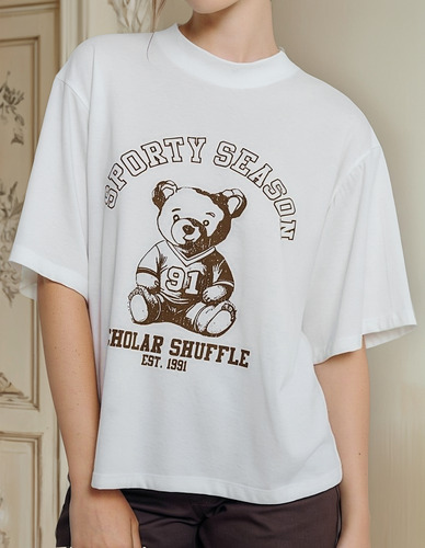 Remera Oversize Mujer Maitry Sporty Bear