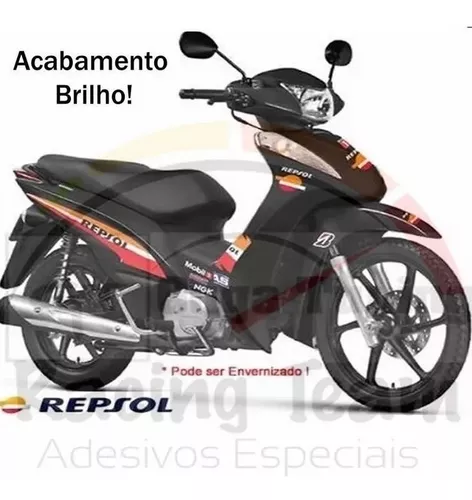 Adesivo Honda Biz Reps Pers Marcas Mod1 Moto Branca