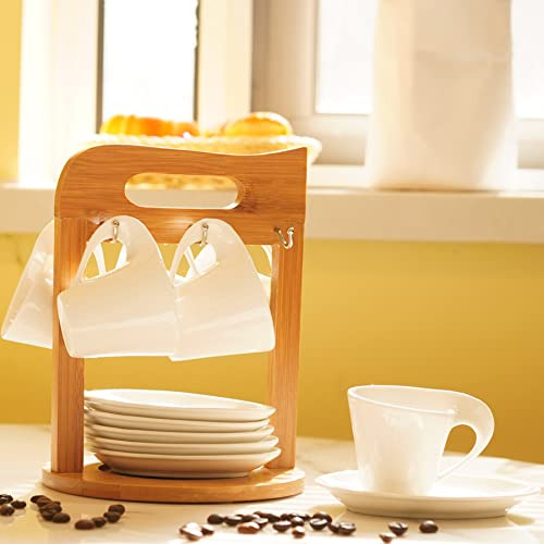 Juego De Tazas De Café Espresso De 6 Piezas, Juego De Tazas