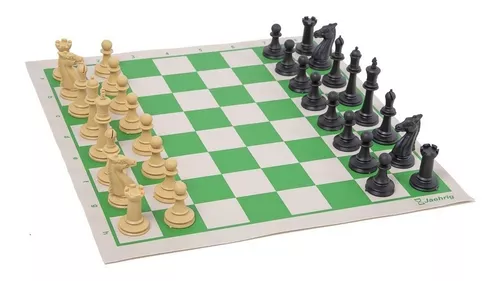 Peças de xadrez Staunton Oficial - rei 10 cm, sem tabuleiro