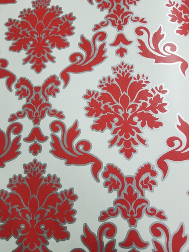 Papel Empapelado Muresco Vinilizado Casabella Rojo 1084