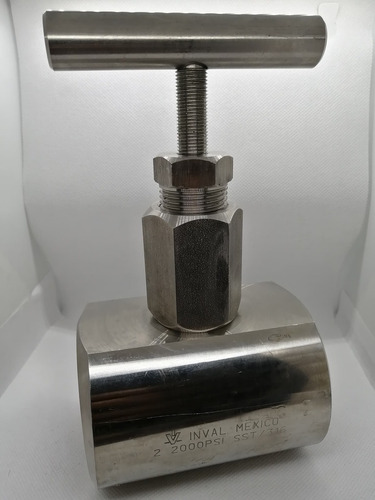 Valvula Aguja 2 Pulgadas 2,000 Psi Acero Inoxidable 316